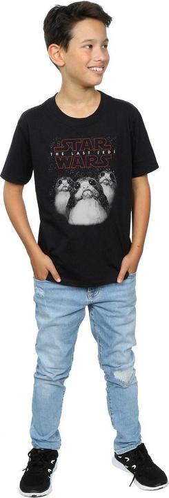 Actual product image Star Wars Boys Porg Cotton T-Shirt (128)