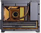 Immagine prodotto Jonsbo D32 PRO Black PC-Gehäuse, Mini-Gehäuse, mATX, Tempered Glass - schwarz (ATX)