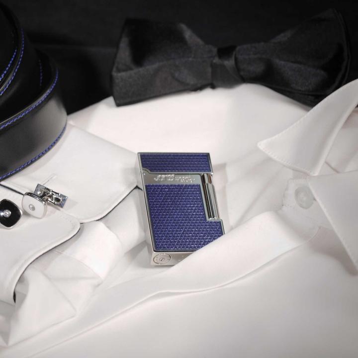 Image du produit S.T. Dupont Ligne 2 Fire Head Guilloche - Blue Lacquer & Palladium (016252)
