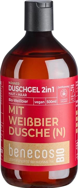 Image du produit Benecos Gel douche 2en1 Bière blanche (500 ml)