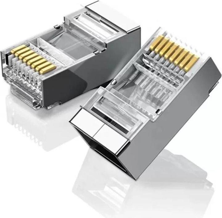 Produktbild Ugreen Ethernet RJ45 Metal plug, 8P/8C, Cat.6, UTP (10pcs.) (UTP, CAT6)