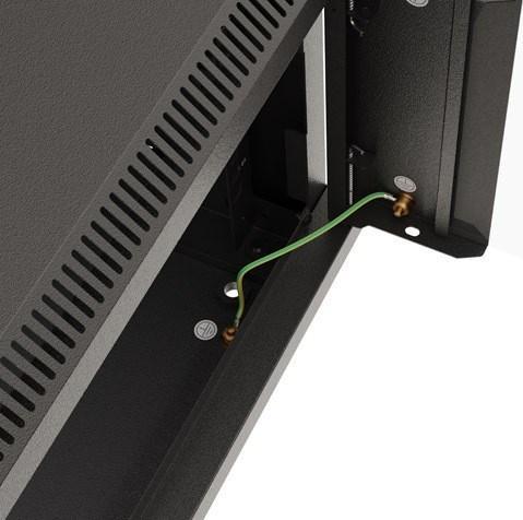 Image du produit Lanberg 19 6HE 540x350 schwarz Wandmontage Rackschrank mit Glastür (Flat Pack) (10.86 HE, Rack 19 pouces)