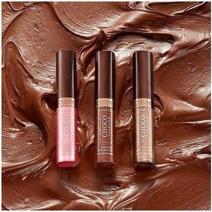 Actual product image Eveline Choco Glamour Lipstick 03 4.5Ml (03 Toffee Chocolate)