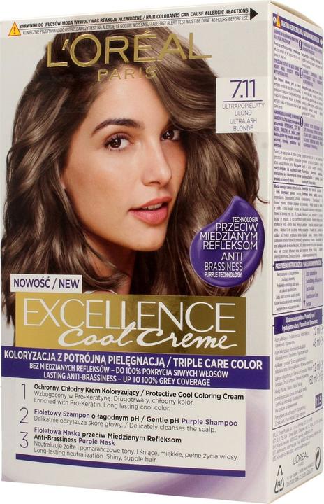 Immagine prodotto L'Oréal Paris L'Oreal Excellence Cool Creme Tintura per capelli 7.11 Ultrahond (7.11 Ultrahond)