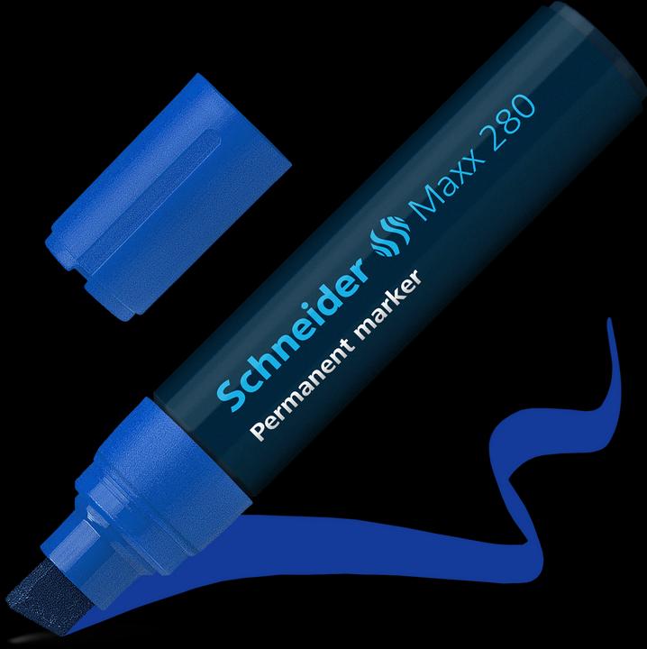 Produktbild Schneider Permanentmarker Maxx 280 4-12mm blau (Dunkelblau, 12 mm, 1 x)