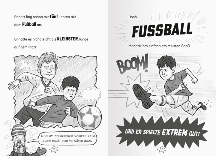 Actual product image Ravensburger Fussball-Stars - Alles über Lewandowski (German, Simon Mugford, Ulrich Thiele, Dan Green, 2024)