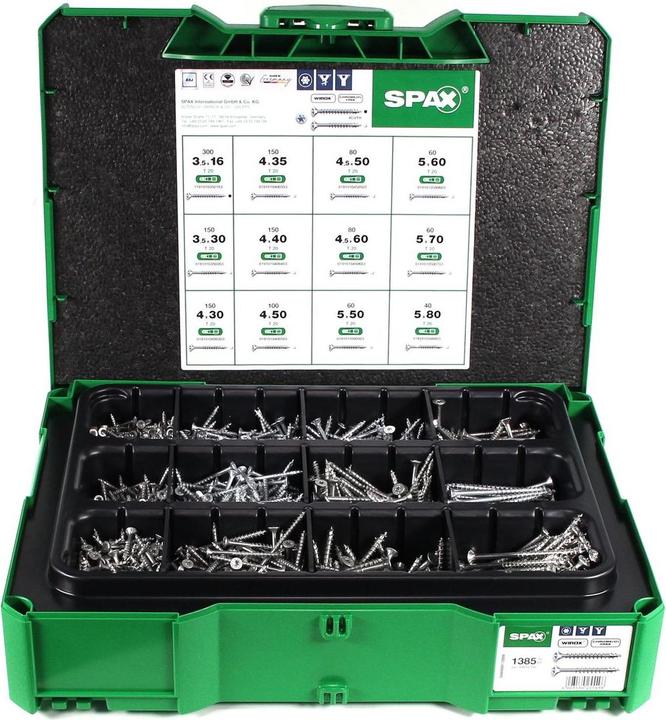 Productafbeelding Spax Montagekoffer T-Loc Systainer (1385 Schroeven per stuk)