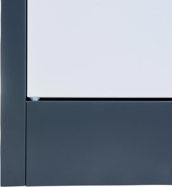 Immagine prodotto Jet-Line Mobili per ufficio Armadio per archiviazione KIEW rosso-grigio scuro 90x40x90cm in metallo