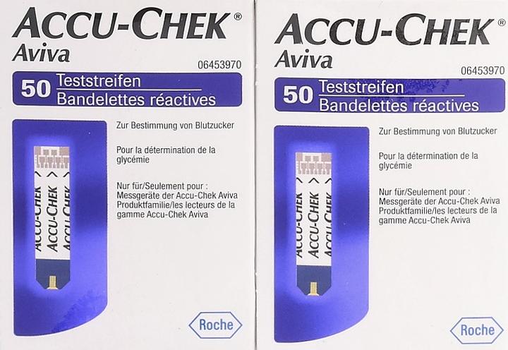 Produktbild Accu-Chek PI-APS) Aviva Teststreifen (2 x 50 Stk) (Teststreifen)