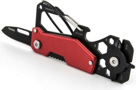 Produktbild Troika Taschenmesser Toolinator 10 Funktionen Rot/Schwarz (0.35 cm)