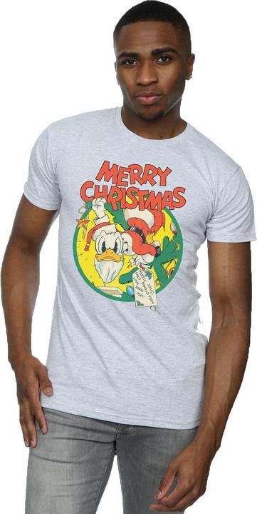 Immagine prodotto Disney Donald Duck Merry Christmas Maglietta Uomo (4XL)