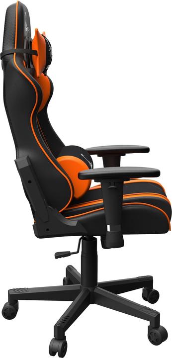 Actual product image Gembird GC-SCORPION-04X Gaming chair "SCORPION", black and orange, fabric chair with orange art...