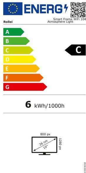 Energie-Label Rollei Smart Frame WiFi 104 (10.10", 800 x 1280 Pixel)