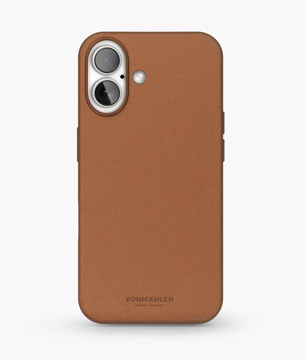Actual product image Vonmählen Like Leather Case for iPhone 16 Brown (Apple iPhone 16)