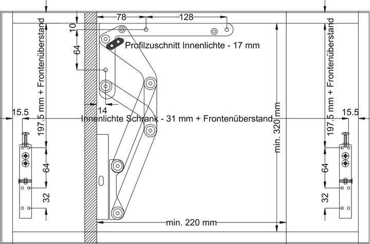 Produktbild Peka Metall Lift-up mechanism