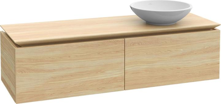 Villeroy & Boch Legato Waschtischunterschrank B581, 1200x380x500mm, Waschtisch rechts, LED- Beleucht (120 x 50 x 38 cm)