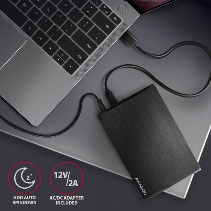 Produktbild Axagon EE35-XA3 - HDD-Gehäuse - 3.5 Zoll - SATA - Serial ATA II - Serial ATA III - 5 Gb (3.5")