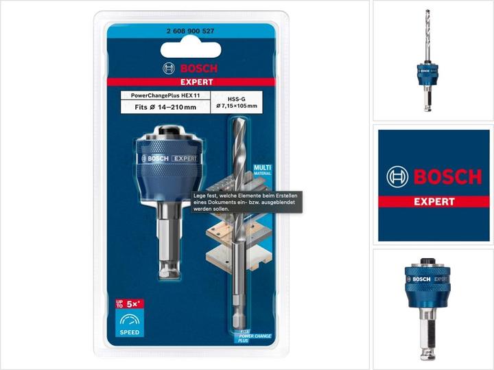 Actual product image Bosch Professional Zubehör Expert Power Change Plus Adapter (7.15 millimetres)