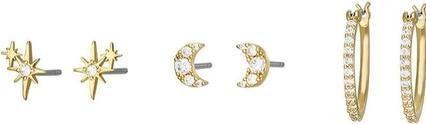 Actual product image Fossil A charming set of gold-plated Moon earrings JGFTSET1050