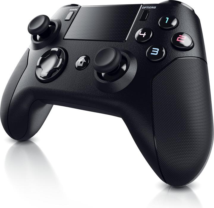 Image du produit CSL Contrôleur PlayStation 4, manette de jeu Bluetooth pour PS4, double vibration, pavé tactile, 3,5 (PS4, PC)