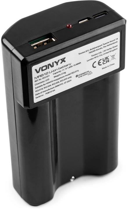 Immagine prodotto Vonyx Akku Pack MRB12, Zubehörtyp Lautsprecher: Akku (Megafono)