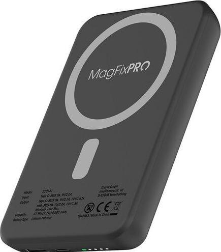 Immagine prodotto Xlayer Magfix Pro Caricatore rapido wireless con supporto 10.000mAh 20W Nero (10000 mAh, 20 W, 37 Wh)