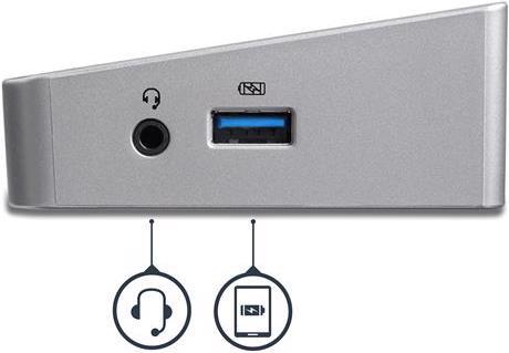 Actual product image StarTech Triple Monitor 4K USB-C Docking Station (USB-C, 6 Ports)