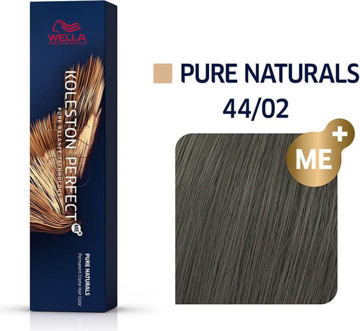 Actual product image Wella Koleston Pure Naturals 44/02 medium brown intensive natural matt 60 (44, 02 Medium brown intensive natural matt)