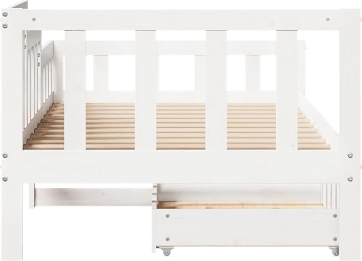 Produktbild VidaXL Tagesbett Gästebett Bettsofa Schlafsofa Schubladen 90x190cm Massivholz (90 x 190 cm)