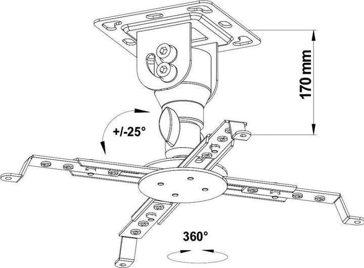 Produktbild myWall Beamer-Deckenhalter (Decke)