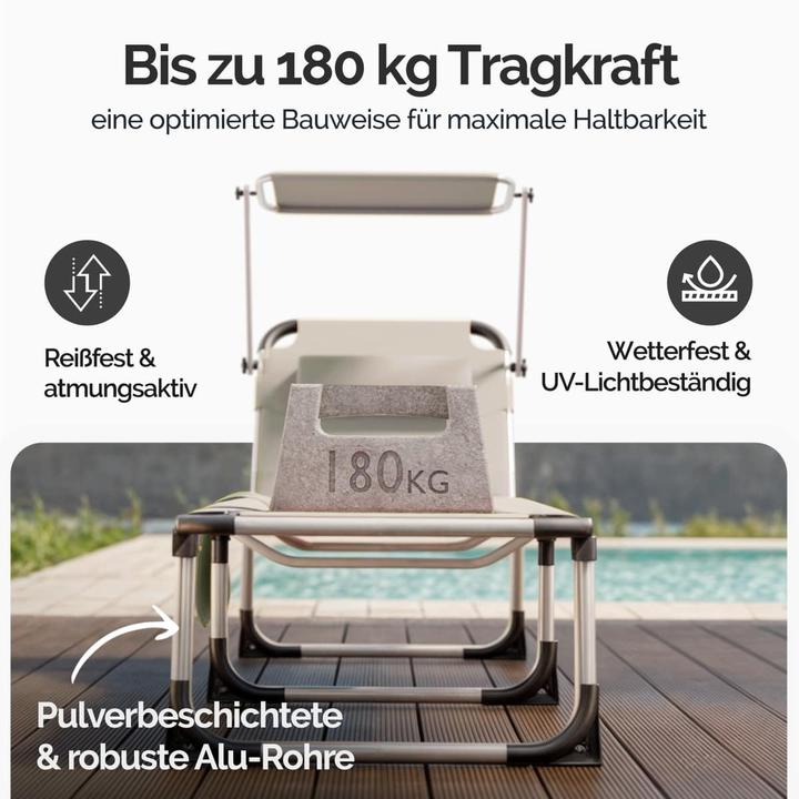 Actual product image Casaria Sonnenliege (210 cm)