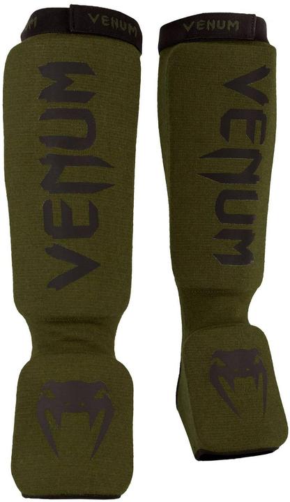 Venum Kontact Shin Guards - Khaki/Black (L)