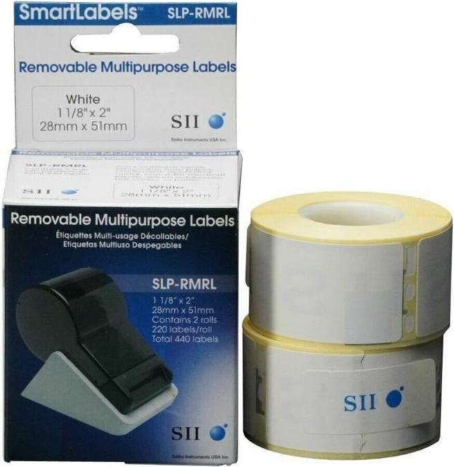 Actual product image Seiko SLP-RMRL 28 x 51mm 2 ROLLS (5.10 cm)