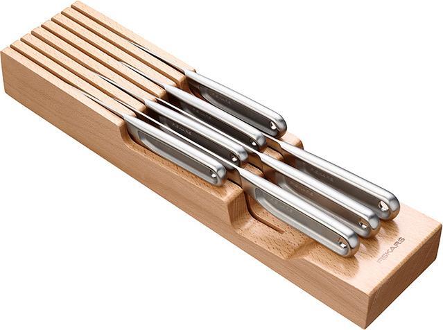 Actual product image Fiskars All Steel Drawer knife block