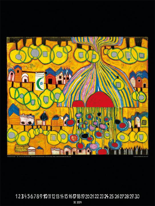 Produktbild Hundertwasser Bildkalender Art (48 x 65 cm, Deutsch)