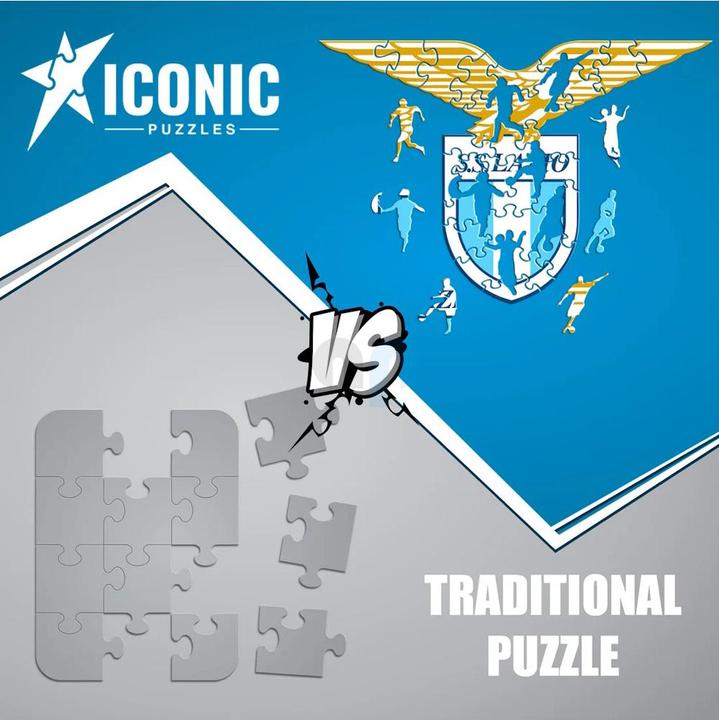 Actual product image Iconic SS Lazio - Logo - Wooden Puzzle Size M (270 pieces) (270 pieces)