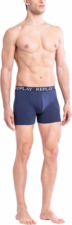 Actual product image Replay Trunk BOXER Style 01/C Basic Cuff Logo im 2er Pack (XXL, pack of 2)