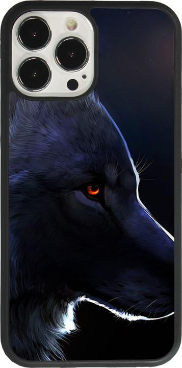 Image du produit PhoneLook Coque Silicone rigide noir Wolf Shape (Apple iPhone 13 Pro Max)