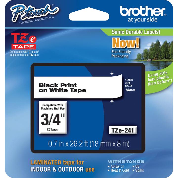 Image du produit Brother TZe-241 (1.80 cm, Noir, Blanc)