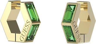 Image du produit Guess Huggie Me Boucles d'oreilles en or plaqué avec zirconium vert cubique JUBE03133JWYGEMT/U (Acier inoxydable)