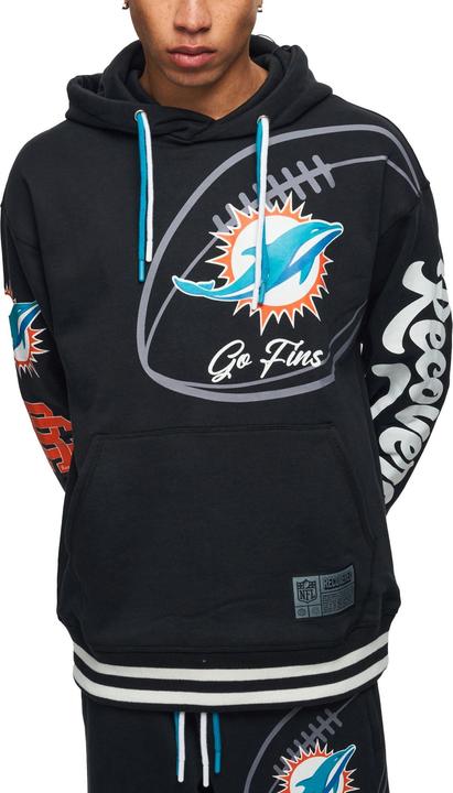 Immagine prodotto Recovered Re:covered Felpa con cappuccio in pile - PATCHES Miami Dolphins - L (L)