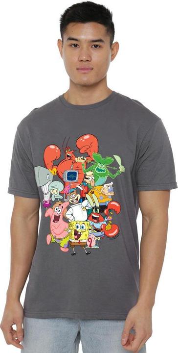 Immagine prodotto Spongebob Squarepants The Whole Gang Maglietta Uomo (XL)