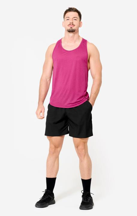 Actual product image Domyos Tank Top Stringer Herren Schwimmerrücken - lila (L)