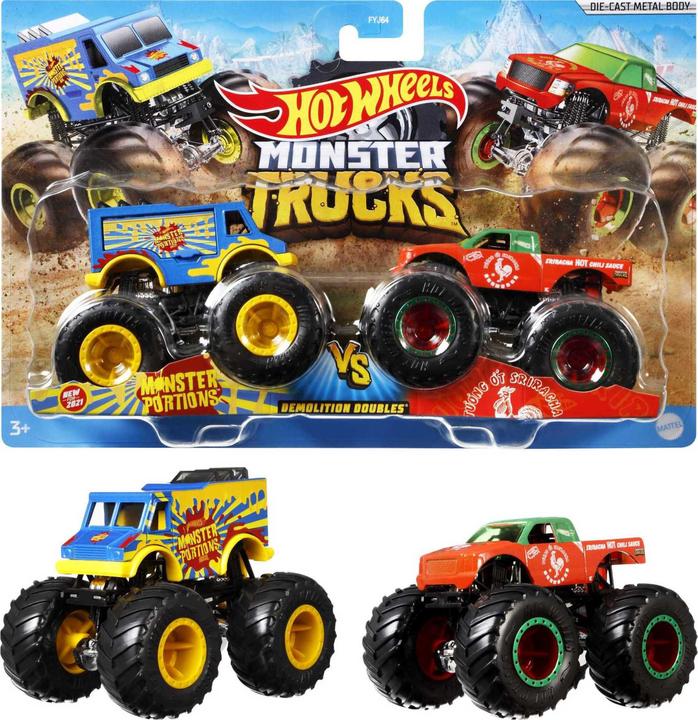 Produktbild Hot Wheels Monster Trucks, Die-Cast, assortiert, 1 Stück