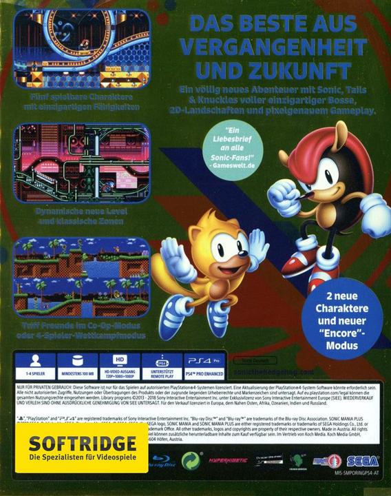 Immagine prodotto Sega Sonic Mania Plus, PS4 (PS4)