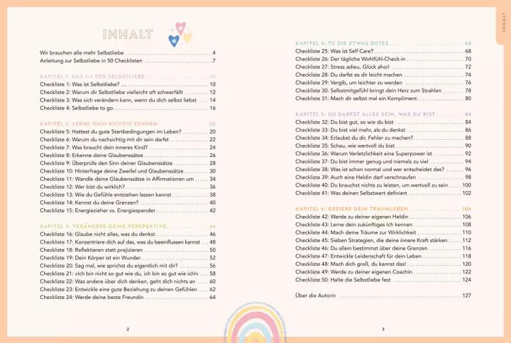 Produktbild Selbstliebe in 50 Checklisten (Deutsch, Marie Ehlers, 2023)