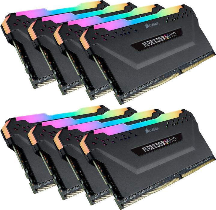 Actual product image Corsair Vengeance RGB Pro (8 x 32GB, 3200 MHz, DDR4-RAM, DIMM)