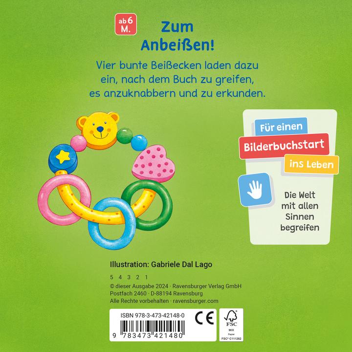 Produktbild Ravensburger Mein allererstes Beissbuch: Pappbilderbuch mit bunten Beissecken (Deutsch)