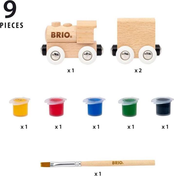 Image du produit Ravensburger BRIO - Train en bois à peindre
