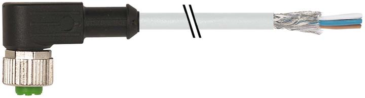 Image du produit Murr Elektronik Connecteur femelle M12 blindé avec extrémité libre PUR-OB 4x0.34 blindé 10m